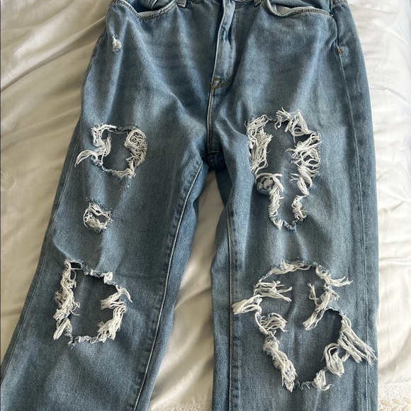 urban outfitters ripped blue jeans - Picture 2 of 3